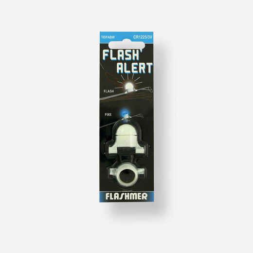 
      Blue diode FLASH ALERT bite detector
  